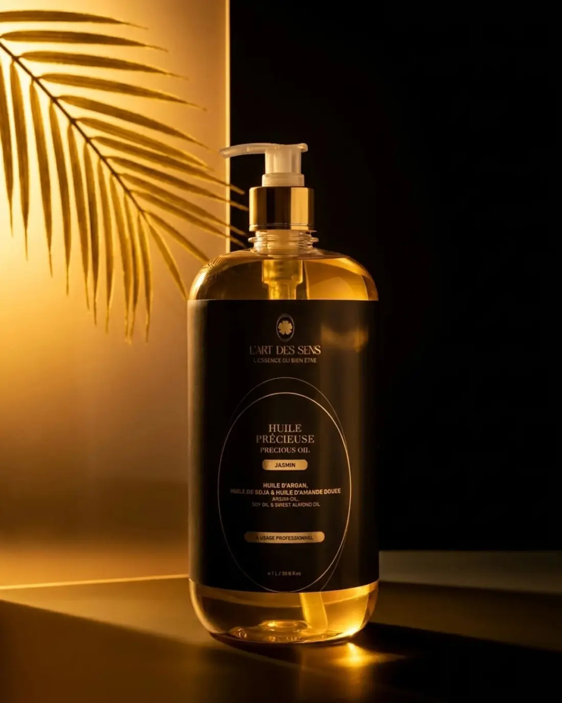 Huile Précieuse Jasmin 1 L — ambiance palme · L'Art des Sens