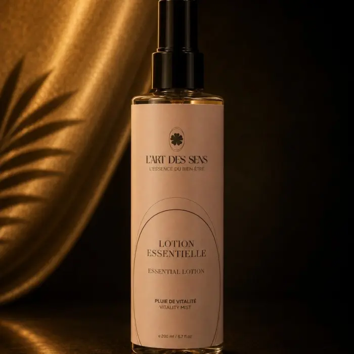 Lotion Essentielle L’Art des Sens — brume 200 ml, photo studio