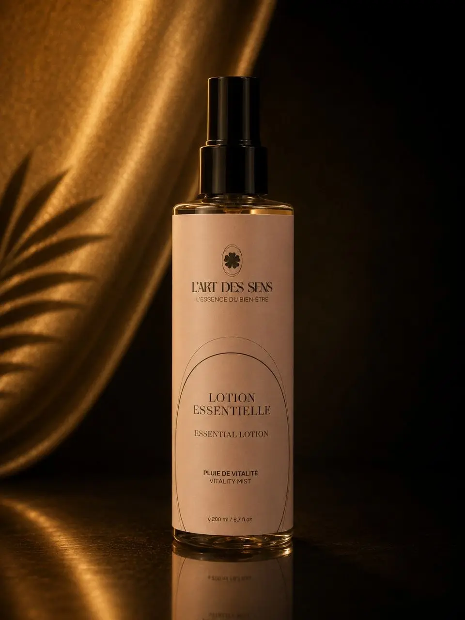 Lotion Essentielle L’Art des Sens — brume 200 ml, photo studio